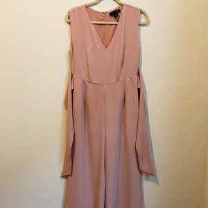 Tahari Maxi Silouette Pink Jumpsuit
